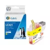 Cartucho de tinta compatível G&G Brother LC421Y amarelo (200 páginas) 20562