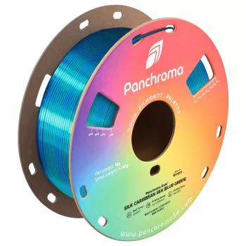 Filamento para impressora 3D Polymaker Panchroma PLA Dual Silk Caribbean Sea 1,75mm 1kg CA03025