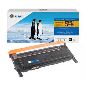 Cartucho de toner compatível G&G para Samsung CLT-K4072S / HP SU128A (14451)
