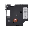 Fita de etiquetar compatível G&G Dymo D1 19mm x 7m preto sobre transparente (5DY45800-TD)