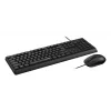 Rapoo NX1500 Conjunto de teclado e rato com fio, Full-Size QWERTZ, Preto R-13100