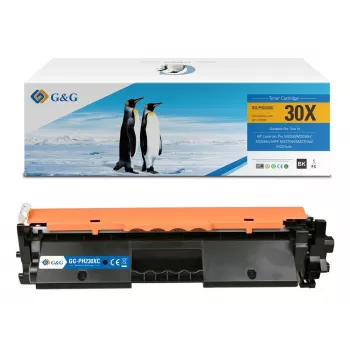 G&G XL cartucho de toner substituto para HP 30X/CF230X com chip original (15306)