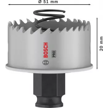 Bosch Progressor para madeira e metal serra copo cobalto 51 mm 2608594455
