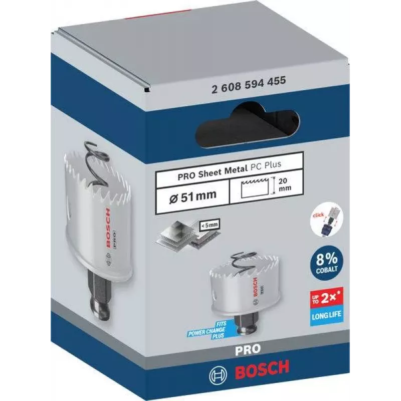 Bosch Progressor para madeira e metal serra copo cobalto 51 mm 2608594455