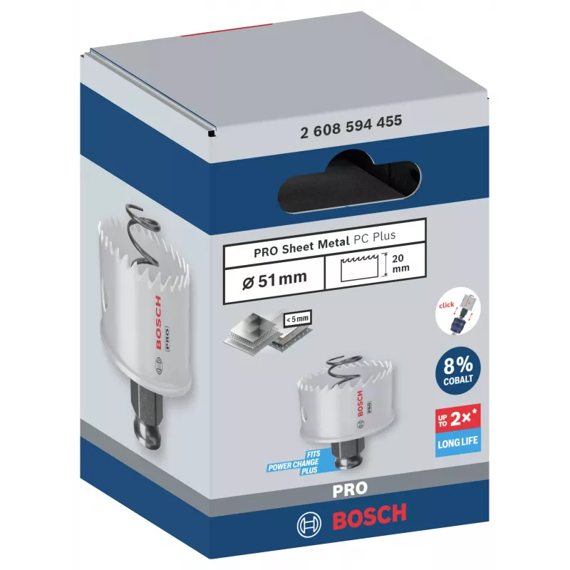 Bosch Progressor para madeira e metal serra copo cobalto 51 mm 2608594455