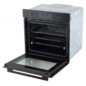 Midea MBO7NM30D0-BK Forno elétrico de encastrar, 73 L, Autolimpeza pirolítica, Controlo tátil, Preto