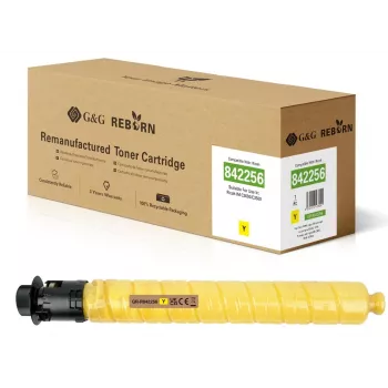 G&G Tinteiro de toner amarelo compatível para Ricoh 842256 (19.000 páginas) GR-R842256