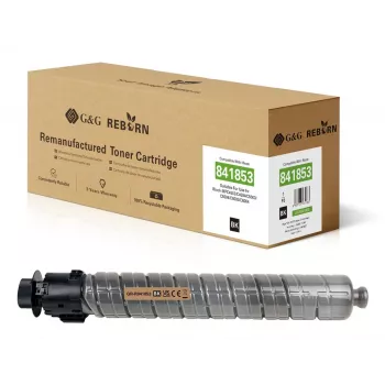 Tinteiro de toner compatível G&G para Ricoh 841853, preto, 33 000 páginas GR-R841853