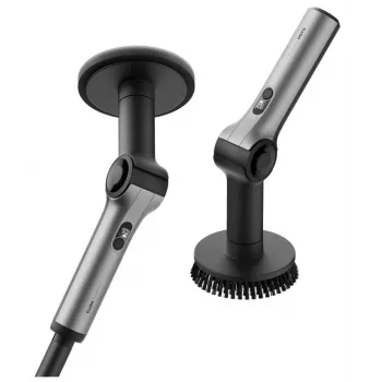 Escova de limpeza elétrica telescópica sem fios HOTO Flexi QWQJA08 (HFE0030GL) – com 3 acessórios, IPX7, USB-C