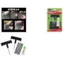 Kit de reparação de pneus com slime IWH, kit de reparação de furos para pneus tubeless de 8 peças com ferramentas de punho em T e 5 tampões de borracha butílica 20500