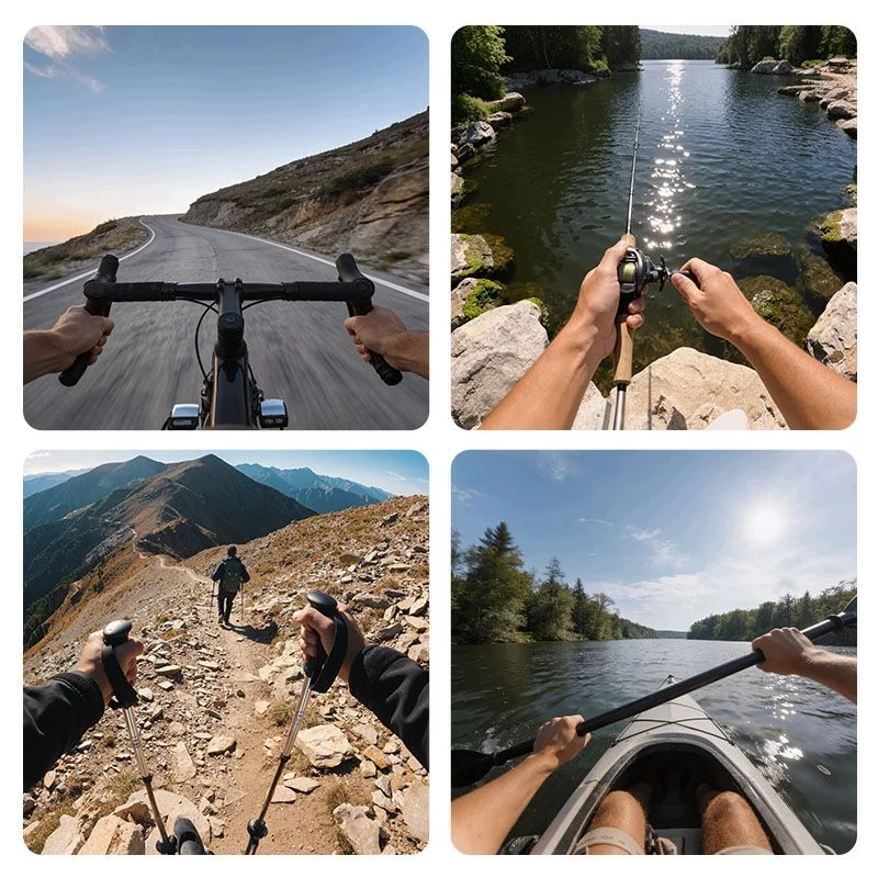 Suporte de cabeça ULANZI para action cams e smartphones com suporte de telemóvel rotativo 360°