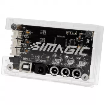 SIMAGIC Haptic Control Box (P2000-HCB) – unidade de controlo de feedback háptico de 4 canais para pedais P2000