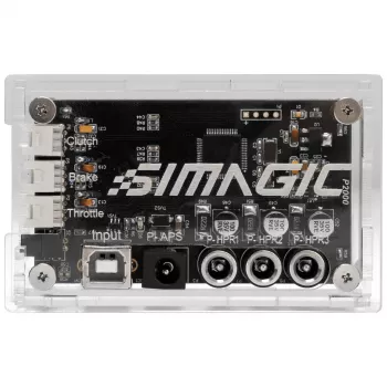 SIMAGIC Haptic Control Box (P2000-HCB) – unidade de controlo de feedback háptico de 4 canais para pedais P2000