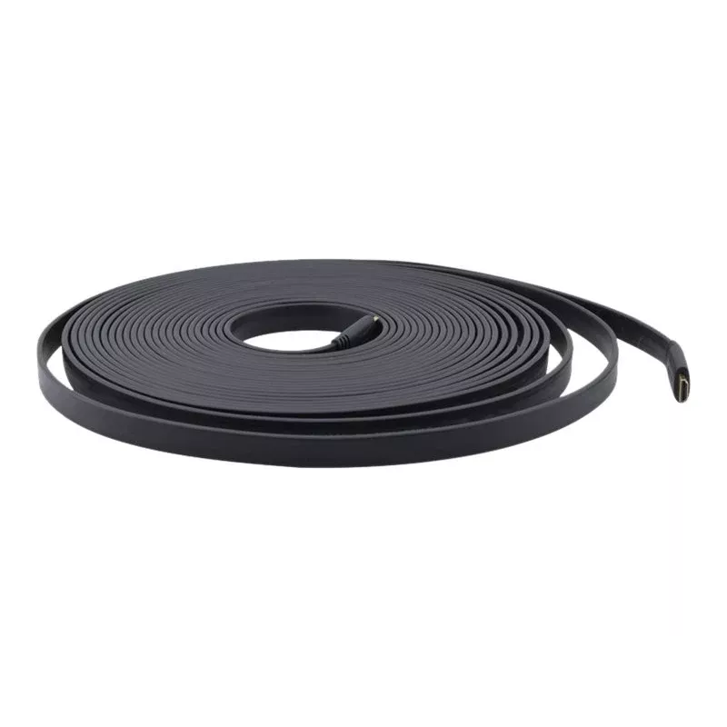 Cabo HDMI plano de alta velocidade com Ethernet Kramer C-HM/HM/FLAT/ETH-6, 1,8 m, preto 97-01014006