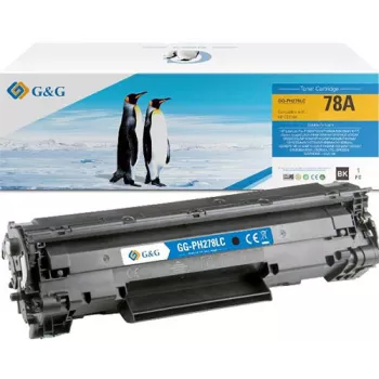 Cartucho de toner XL G&G compatível com HP 78A / Canon 726 (14178)