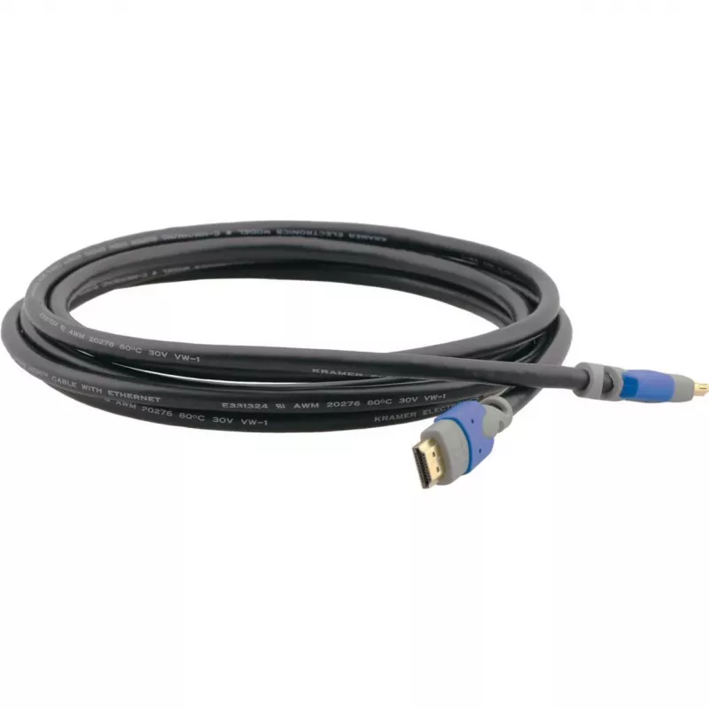 Cabo HDMI de alta velocidade com Ethernet Kramer C-HM/HM/PRO-20, 6,1 m, preto 97-01114020