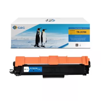 Cartucho de toner compatível G&G para Brother TN-247BK (16020), preto, 3.000 páginas