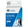 Tinteiro compatível G&G Brother LC421XLC alta capacidade ciano (500 páginas)
