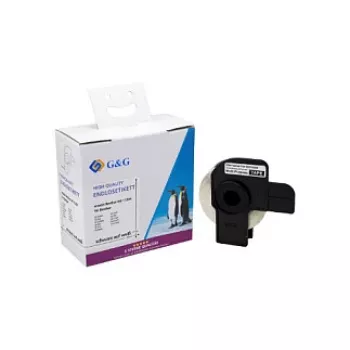 Etiquetas de endereço G&G pack de 400 compatíveis com Brother DK-11204, 17 x 54 mm, térmico direto, papel branco, adesivo permanente ET-B-G-11204