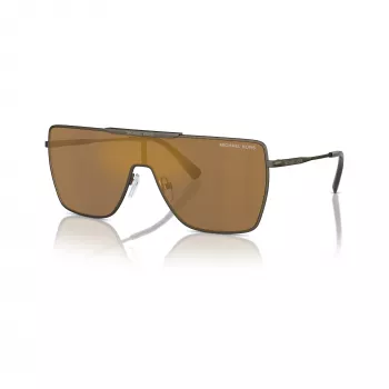 Óculos de sol Michael Kors homem MK1152-1001F9 Pilot, armação preta, lentes cinzentas, 58-17-145 mm