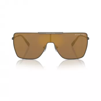Óculos de sol Michael Kors homem MK1152-1001F9 Pilot, armação preta, lentes cinzentas, 58-17-145 mm