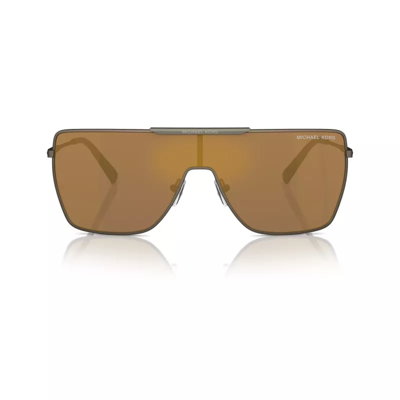 Óculos de sol Michael Kors homem MK1152-1001F9 Pilot, armação preta, lentes cinzentas, 58-17-145 mm