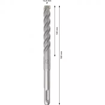 Broca de martelo BOSCH 2608833905 PRO SDS Plus-5X 12x100x160 mm