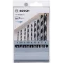 Conjunto de brocas para metal Bosch HSS PointTeQ, 9 peças, 2-10 mm, brocas helicoidais 2607002826