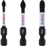 Conjunto de pontas Phillips PH2 Bosch 2608522491, 3 peças, 25 mm, encaixe sextavado de 1/4 polegada