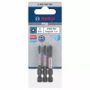 Conjunto de pontas Phillips PH2 Bosch 2608522491, 3 peças, 25 mm, encaixe sextavado de 1/4 polegada