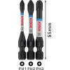 Conjunto de pontas Phillips PH2 Bosch 2608522491, 3 peças, 25 mm, encaixe sextavado de 1/4 polegada
