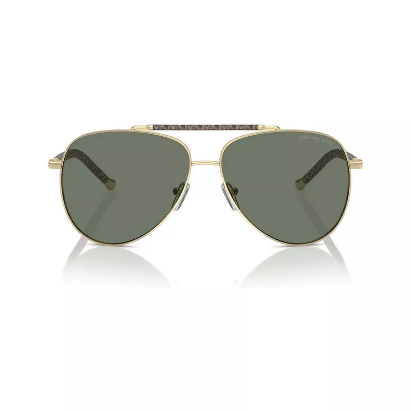Óculos de sol de mulher Michael Kors MK1146-10143H dourado claro borboleta cat-eye castanho degradê 59mm