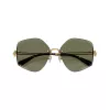 Óculos de sol de mulher Tory Burch TY6111-334371, armação Havana castanho-escuro, lentes castanhas degradê, 56/16/140 mm