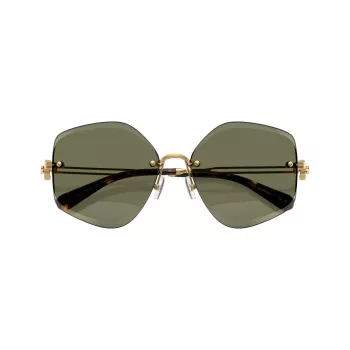 Óculos de sol de mulher Tory Burch TY6111-334371, armação Havana castanho-escuro, lentes castanhas degradê, 56/16/140 mm