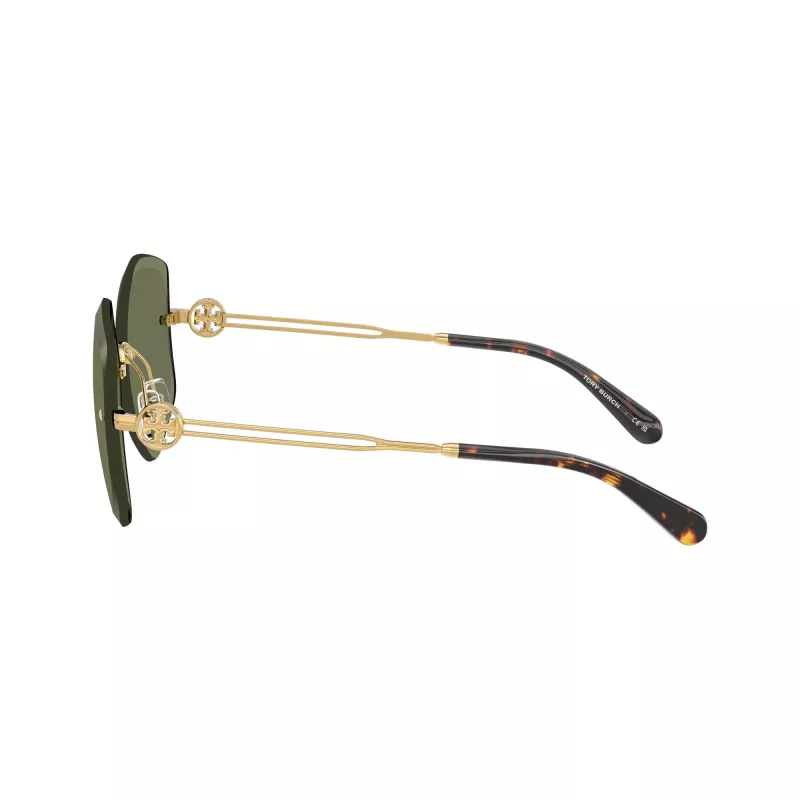 Óculos de sol de mulher Tory Burch TY6111-334371, armação Havana castanho-escuro, lentes castanhas degradê, 56/16/140 mm