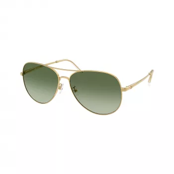 Óculos de sol quadrados Tory Burch mulher TY6114-33438E, armação Havana escuro, lentes castanhas gradiente, 60mm