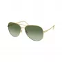 Óculos de sol quadrados Tory Burch mulher TY6114-33438E, armação Havana escuro, lentes castanhas gradiente, 60mm