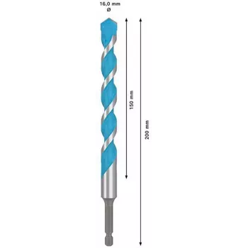 Conjunto de brocas MultiConstruction HEX-9 BOSCH EXPERT, 5 peças, carboneto de tungsténio, encabadouro sextavado, 4-10 mm 2608902361
