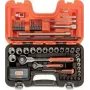 Conjunto de chaves de caixa para chave de impacto Bahco SW79 79 peças 1/2 polegadas e 1/4 polegadas encaixe métrico 6 lados