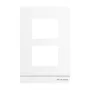 Busch-Jaeger placa central para tomada de áudio, 1/2 módulo, branco estúdio 2TMA220160W0007