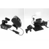 Brodit suporte de impressora com função de rolo de etiquetas para Zebra Alpha 30L/40L, VESA 75/AMPS, MultiMoveClip, eliminador de bateria (217038)
