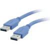 Kramer C-USB3/AA-3 cabo USB 3.0, ficha Type-A para ficha Type-A, 0,9 m, azul 96-0230003