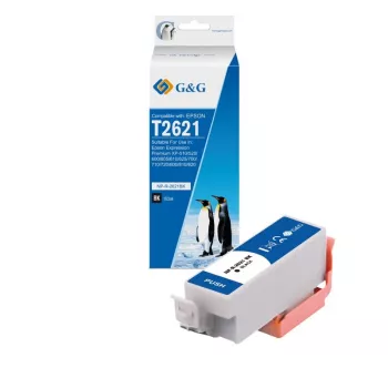 G&G tinteiro preto XL compatível com Epson 26XL (T2621, C13T26214012) - 14657