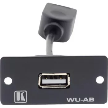 Kramer WU-AB módulo snap-in USB Type-A conector fêmea para conector fêmea preto 85-0118399