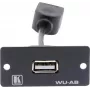 Kramer WU-AB módulo snap-in USB Type-A conector fêmea para conector fêmea preto 85-0118399