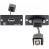 Kramer WU-AB módulo snap-in USB Type-A conector fêmea para conector fêmea preto 85-0118399