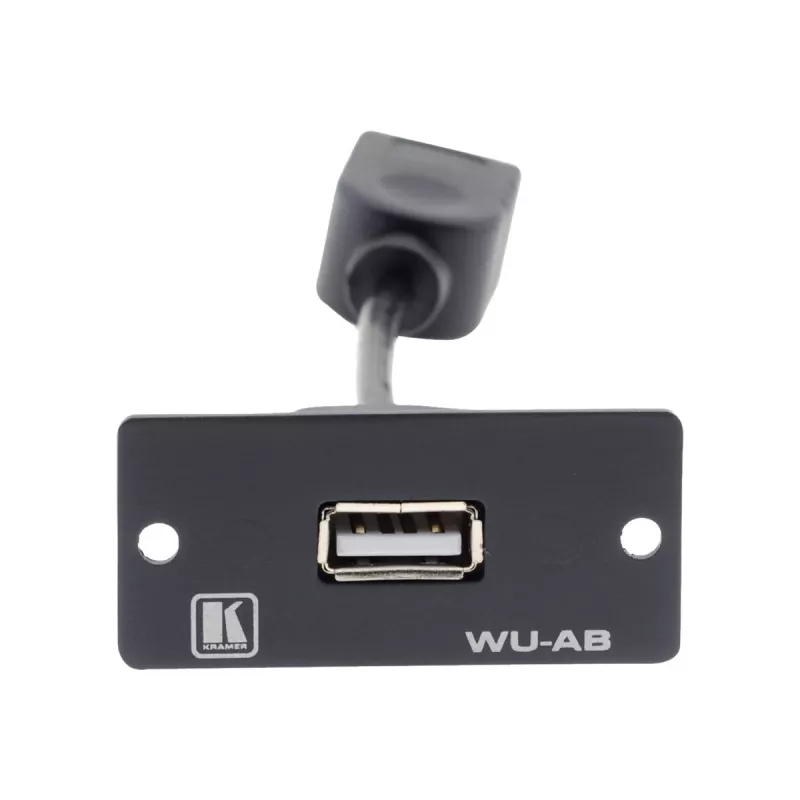 Kramer WU-AB módulo snap-in USB Type-A conector fêmea para conector fêmea preto 85-0118399