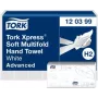 TORK Xpress H2 Advanced toalhetes de mãos multifold, 2 folhas, branco, 2850 folhas (120399)