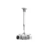 SMS Smart Media Solutions suporte de teto para projetor CL V, 12 kg, prateado, alumínio, inclinação +/-25°, rotação +/-360°, rotação +/-360° AE021022