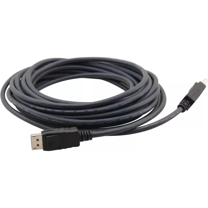 Cabo DisplayPort Kramer C-MDPM/MDPM ficha macho-ficha macho 4,6 m preto 97-1717015